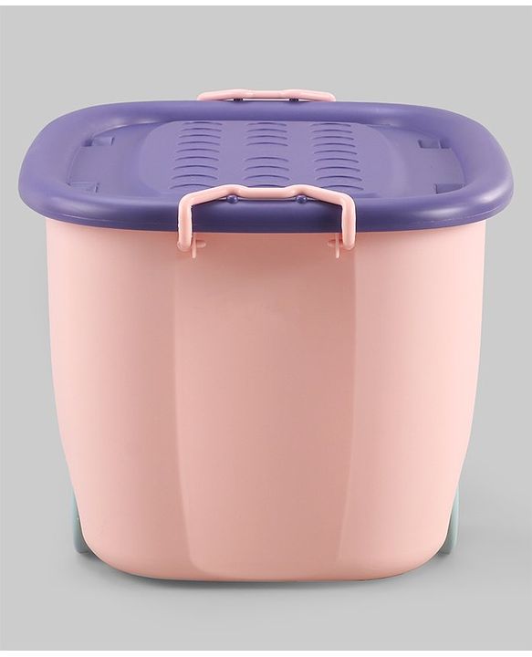 Babyhug Compact Multipurpose Storage Box with Wheels - Orange