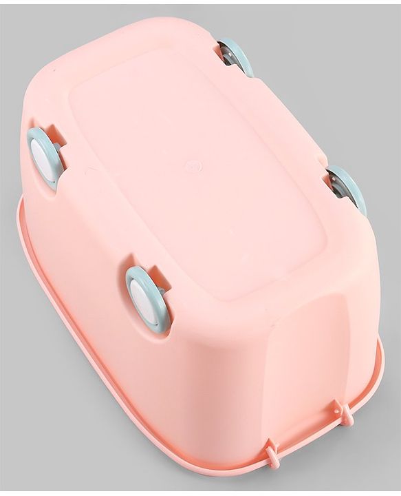 Babyhug Compact Multipurpose Storage Box with Wheels - Orange