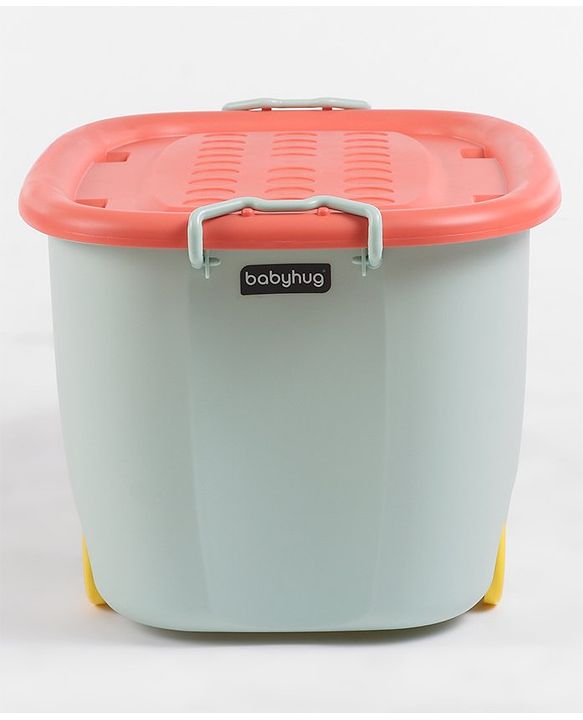 Babyhug Compact Multipurpose Storage Box with Wheels - Orange
