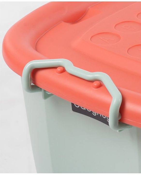 Babyhug Compact Multipurpose Storage Box with Wheels - Orange