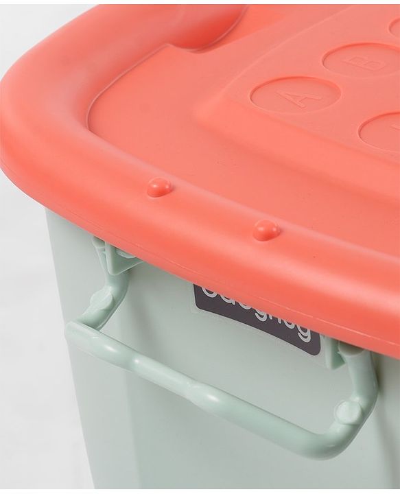 Babyhug Compact Multipurpose Storage Box with Wheels - Orange