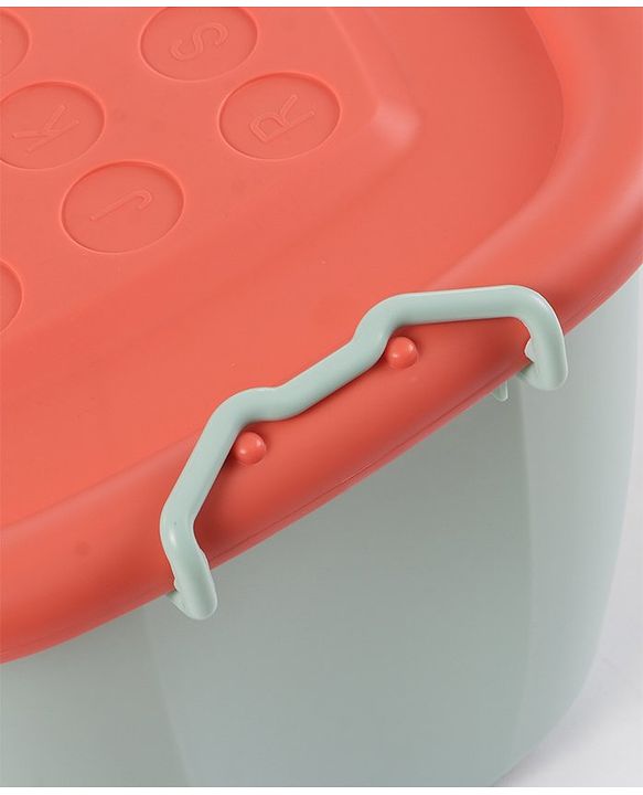 Babyhug Compact Multipurpose Storage Box with Wheels - Orange