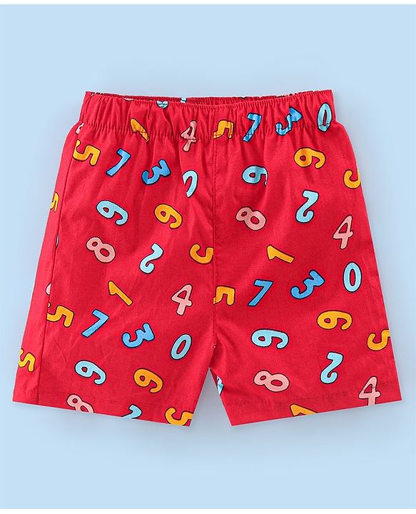 Babyhug Cotton Poplin Woven Boxer Car Print Pack of 3 - Multicolor