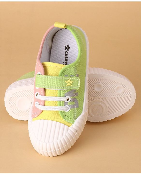 Cute Walk by Babyhug Velcro Closure Casual Shoes - Yellow