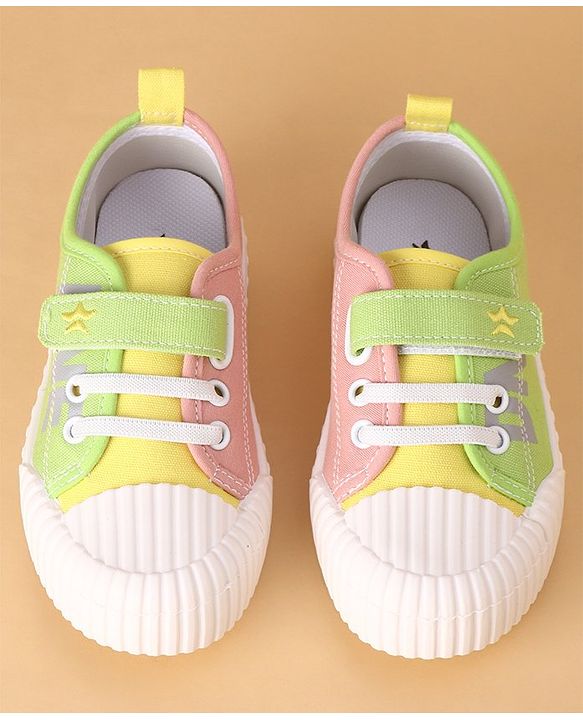 Cute Walk by Babyhug Velcro Closure Casual Shoes - Yellow