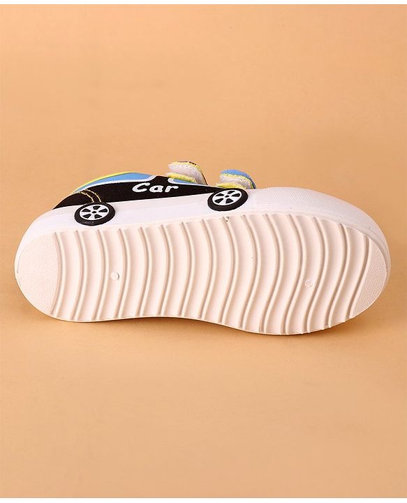 Cute Walk by Babyhug Velcro Closure Casual Shoes Car Design - Yellow