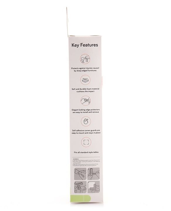Babyhug Corner & Edge Guards Pack of 12 - Cream
