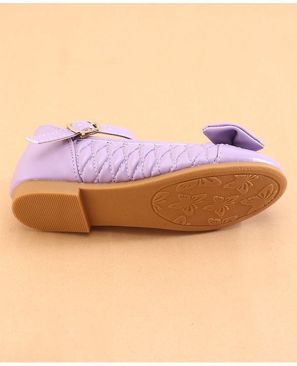 Cute Walk by Babyhug Ballerina with Buckle Closure  & Bow Applique-  Purple