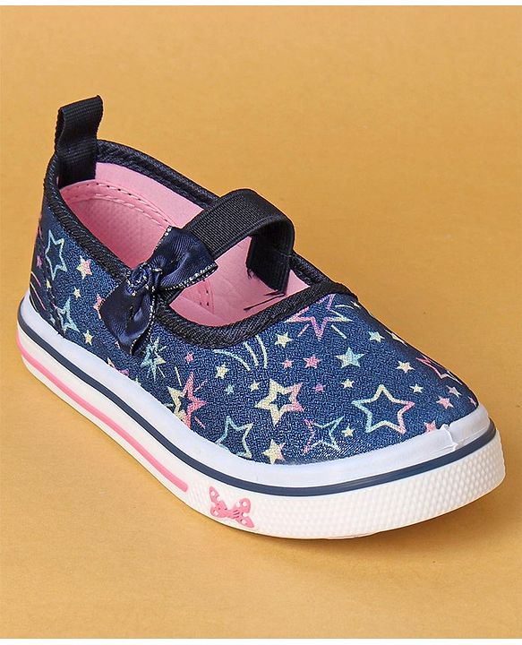 Cute Walk by Babyhug Casual Shoes Stars Print - Blue