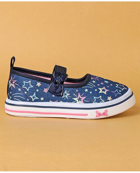 Cute Walk by Babyhug Casual Shoes Stars Print - Blue