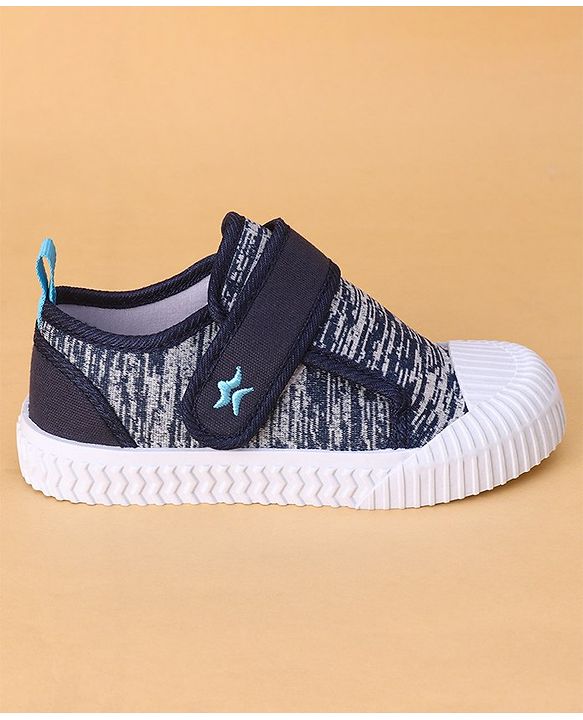 Cute Walk by Babyhug Casual Canvas Shoes with Velcro Closure - Grey