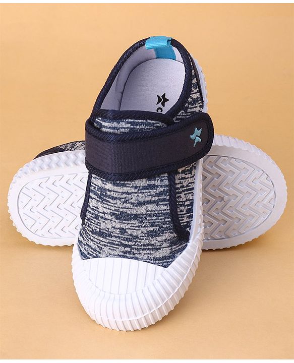Cute Walk by Babyhug Casual Canvas Shoes with Velcro Closure - Grey
