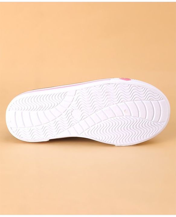 Cute Walk By Babyhug Slip On Casual Shoes Polka Dot With Bow - Blue