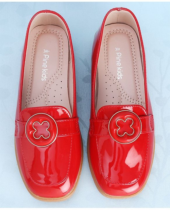 Pine Kids Slip On Ballerina - Red