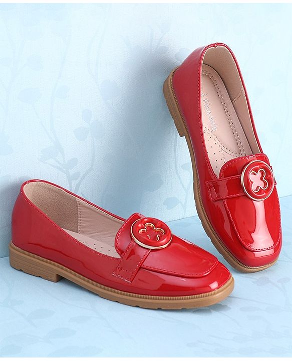 Pine Kids Slip On Ballerina - Red
