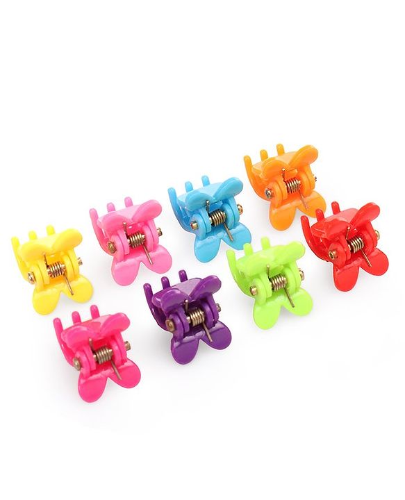 Babyhug Hair Claw Clips Pack of 42 - Multicolour