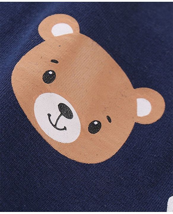 Babyhug 100% Cotton Knit Sleeveless T-Shirt Stripes & Bear Graphics Pack Of 3 - Multicolor