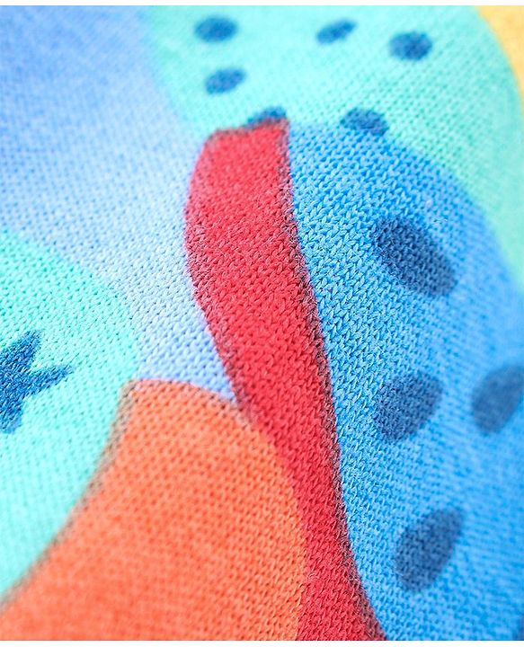 Babyhug Single Jersey Knit Dungarees & Half Sleeves T-Shirt with Watermelon Print - Multicolour