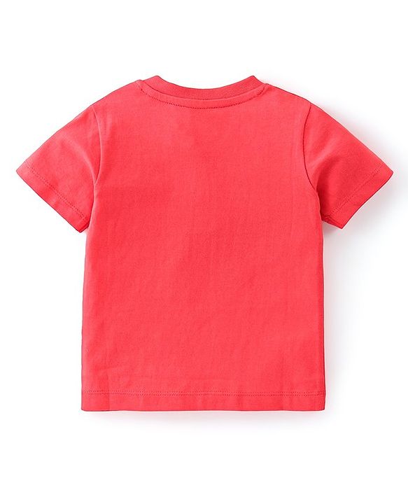 Babyhug 100% Cotton Knit Half Sleeves T-Shirts With Stripe & Beach Theme Graphics Pack of 3 - Multicolor