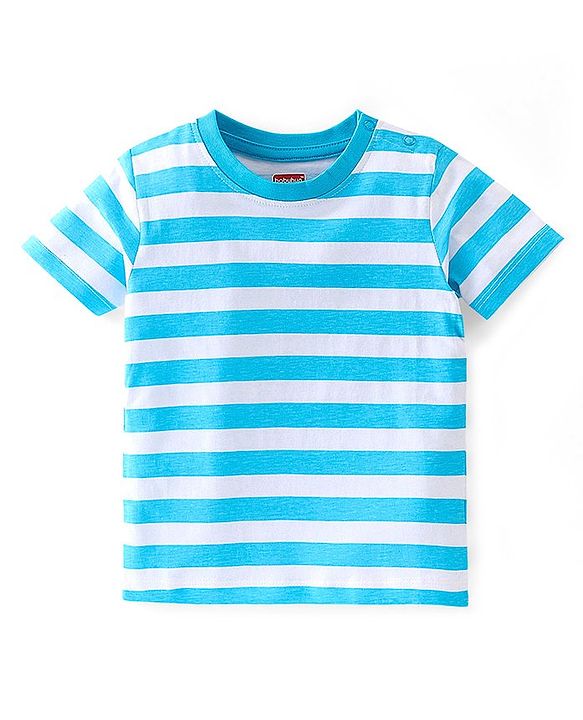 Babyhug Cotton Knit Half Sleeves T-Shirts Shark Graphic Print Pack of 3 - Red & Blue