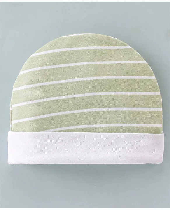 Ben Benny Cotton Knit Cap Striped Grey - Diameter 10.5 cm