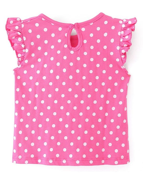 Babyhug Cotton Jersey Knit Frock with Cap Sleeves  Inner T-Shirt Floral Print - Multicolor