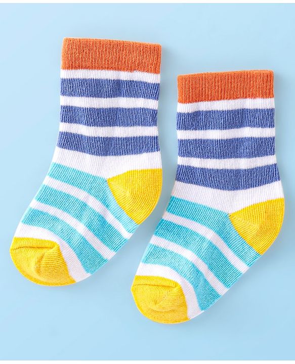 Cute Walk by Babyhug Anti-Bacterial Ankle Length Socks Bunny Design Pack of 7 - Multicolour