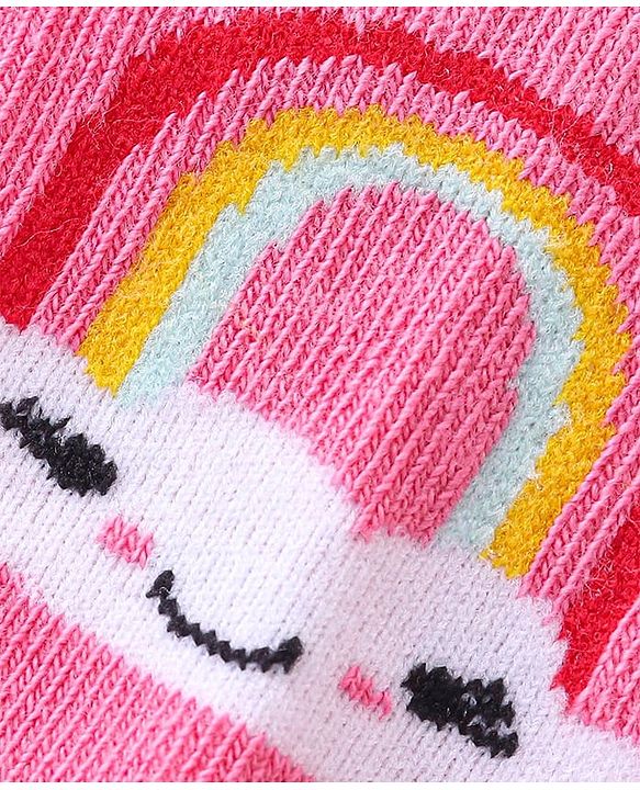 Cute Walk by Babyhug Anti-Bacterial Ankle Length Socks Bunny Design Pack of 7 - Multicolour