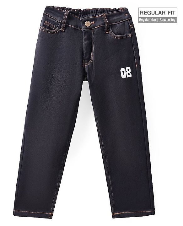 Pine Kids Full Length Washed Denim Jeans - Black