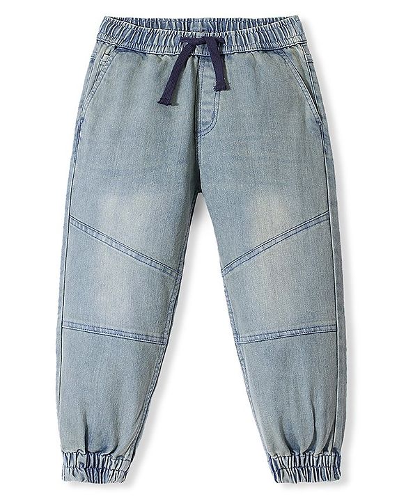 Pine Kids Denim Full Length Washed Jeans - Blue