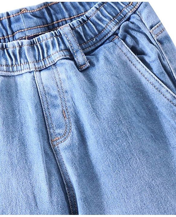 Pine Kids Full Length Washed Denim Jeans - Light Blue