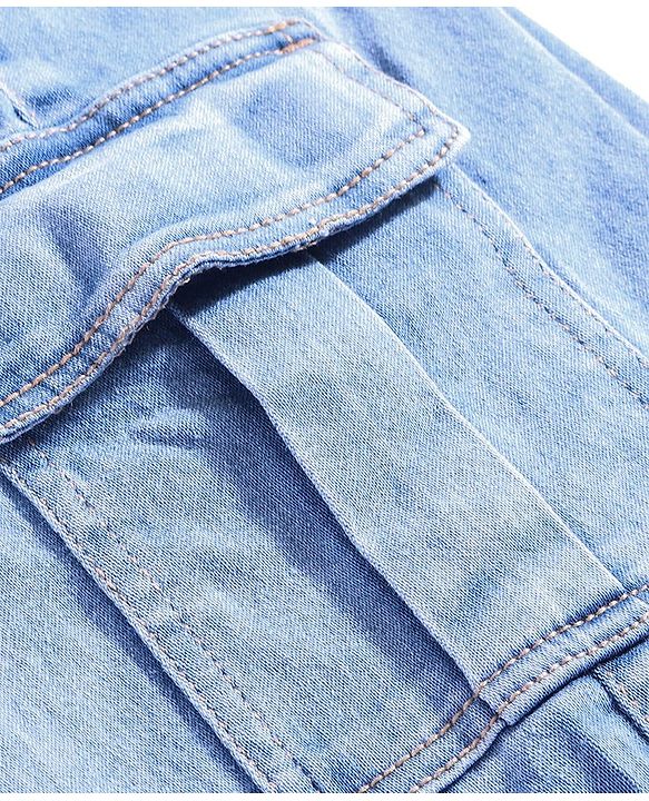Pine Kids Full Length Washed Denim Jeans - Light Blue