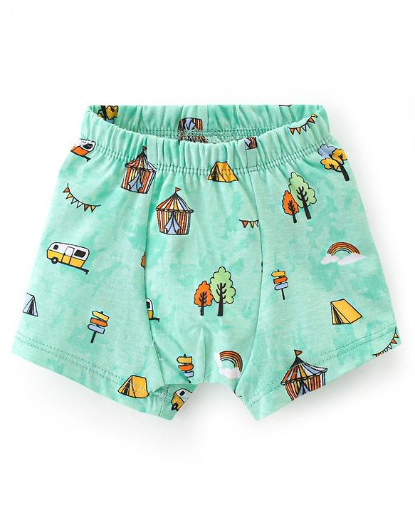 Babyhug 100% Cotton Knit Striped Trunk Pack of 3 - Multicolor