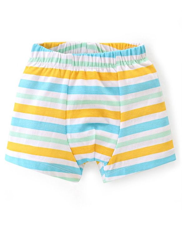 Babyhug 100% Cotton Knit Striped Trunk Pack of 3 - Multicolor