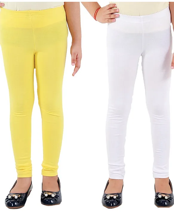 Jersey leggings - Light yellow - Kids | H&M IN