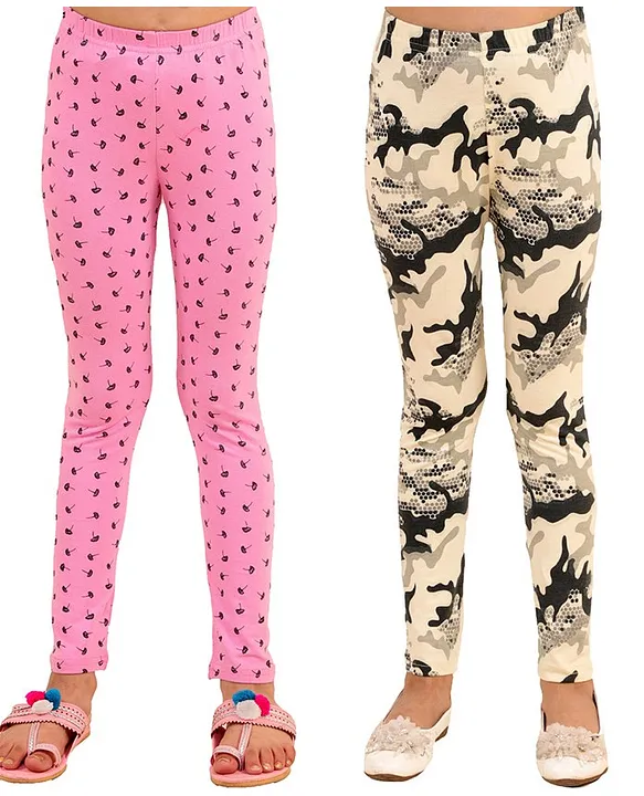 Pretty in Pink Eco-Friendly Women's Printed Yoga Leggings | Yoga Democracy