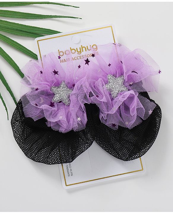 Babyhug Free Size Scrunchies Pack of 2 - Purple