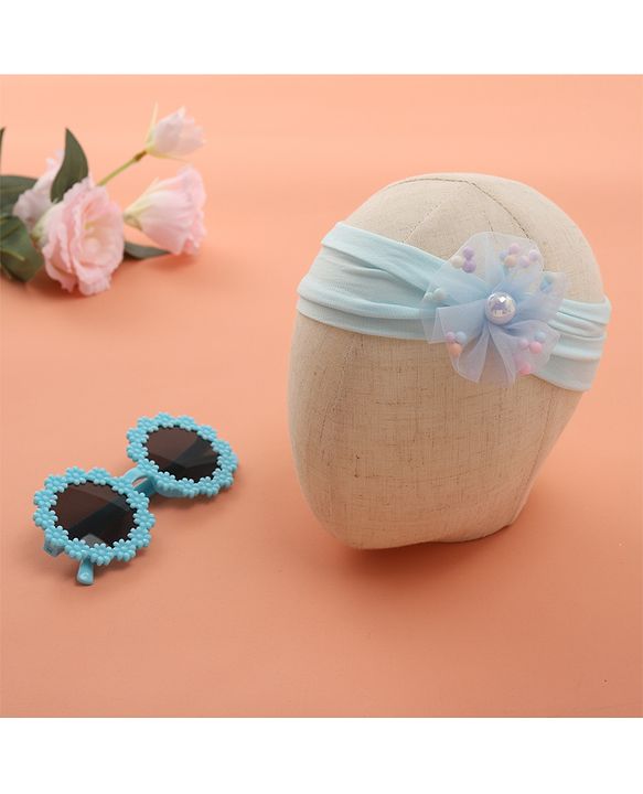 Babyhug Sunglasses with Headband Flower Applique - Red