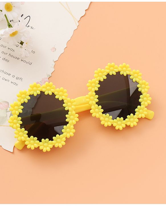 Babyhug Sunglasses with Headband Flower Applique - Red
