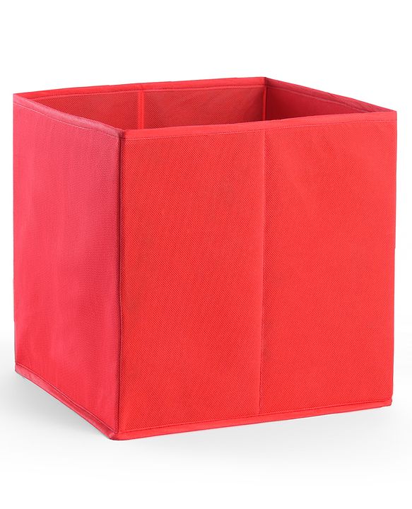 Babyhug Foldable Storage Bin Animal Outing Print - Red