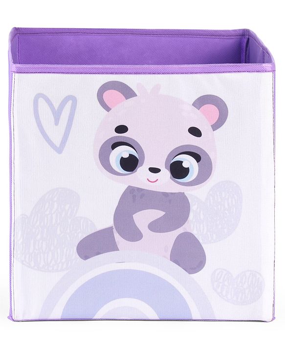 Babyhug Foldable Storage Bin Animal Outing Print - Red