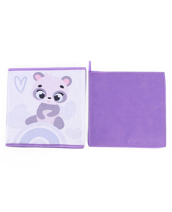 Babyhug Foldable Storage Bin Animal Outing Print - Red