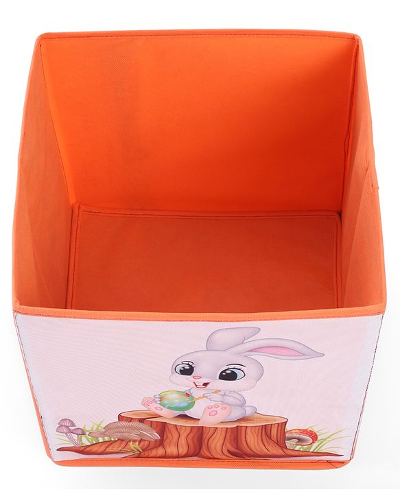 Babyhug Foldable Storage Bin Animal Outing Print - Red
