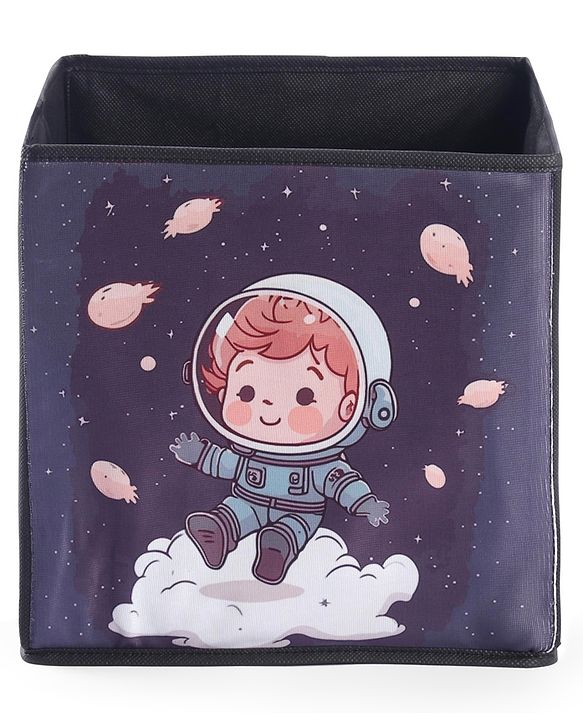 Babyhug Foldable Storage Bin Animal Outing Print - Red