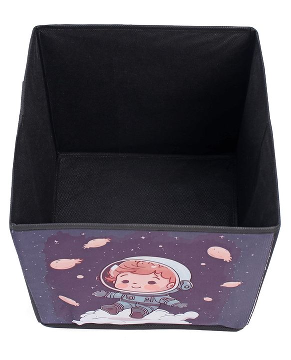 Babyhug Foldable Storage Bin Animal Outing Print - Red