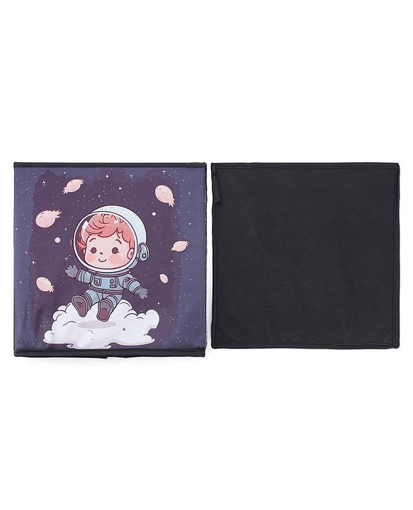 Babyhug Foldable Storage Bin Animal Outing Print - Red