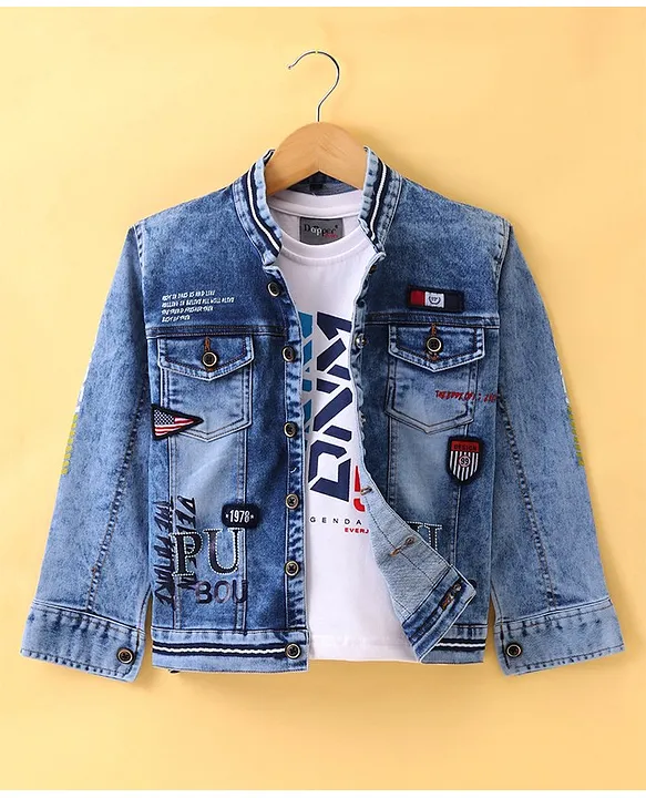 H/C Cartoon Face Printed Jeans jacket – Copping Zone