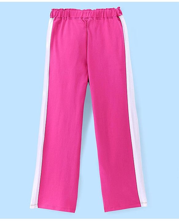Pine Kids Cotton Terry Full Length Track Pant Legendary Printed - Rose Violet