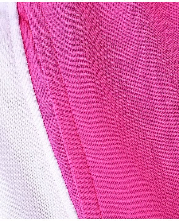 Pine Kids Cotton Terry Full Length Track Pant Legendary Printed - Rose Violet