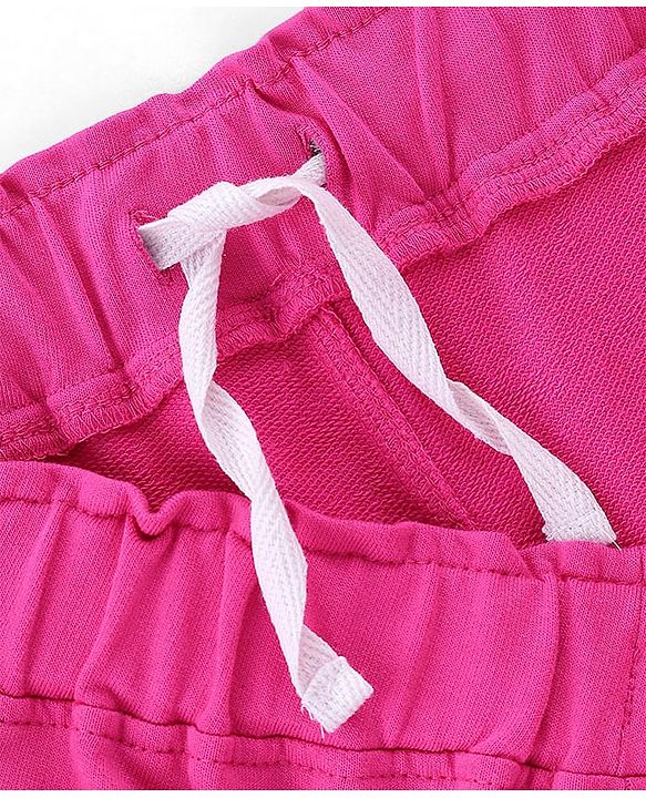 Pine Kids Cotton Terry Full Length Track Pant Legendary Printed - Rose Violet